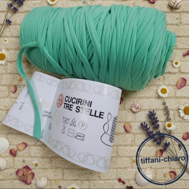 Fettuccia soft lycra Mas o 3 Stelle borse uncinetto - 20 colori 400 g