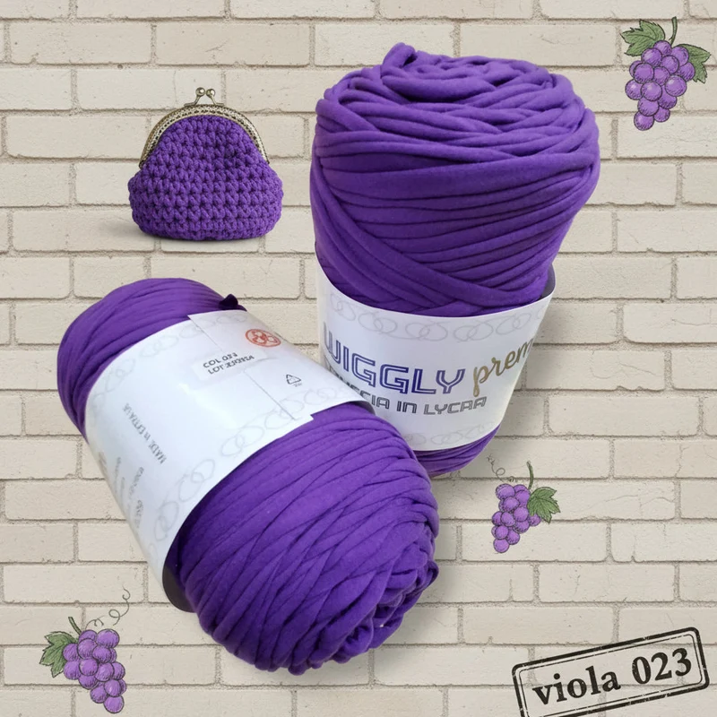 Fettuccia soft lycra Mas o 3 Stelle borse uncinetto - 20 colori 400 g