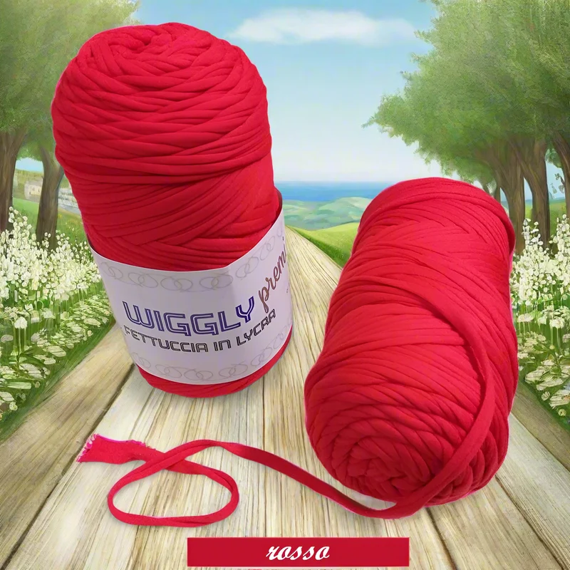 Fettuccia soft lycra Mas o 3 Stelle borse uncinetto - 20 colori 400 g