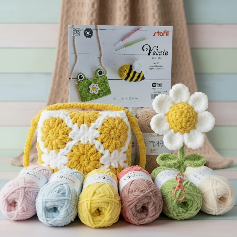 Ciniglia amigurumi Velvie filato uncinetto per pupazzi bambole animali