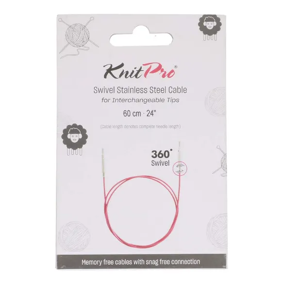 KnitPro Swivel Câble Pivotant 360° / 40cm