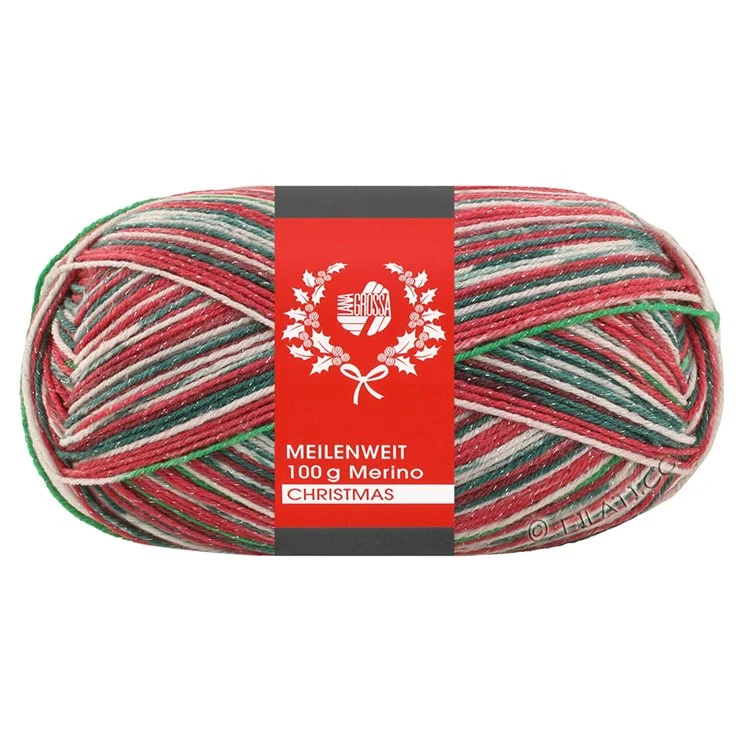Lana Grossa Meilenweit 100 Merino Christmas Lurex