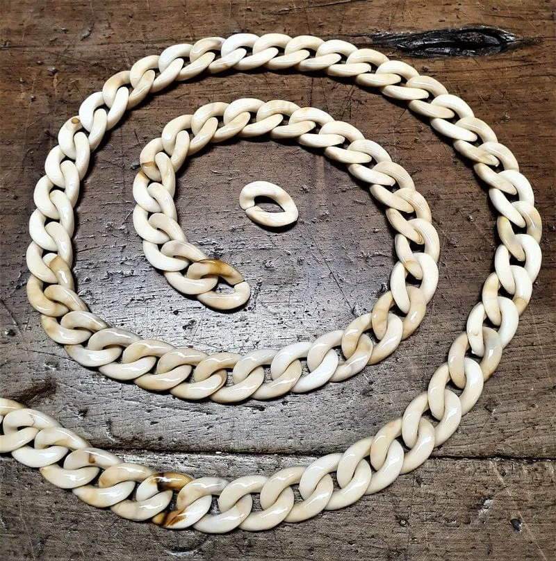 Catena in Resina Lucida Sfumata, per Tracolla per Borse Hand Made, 1 Metro, 12 Colori