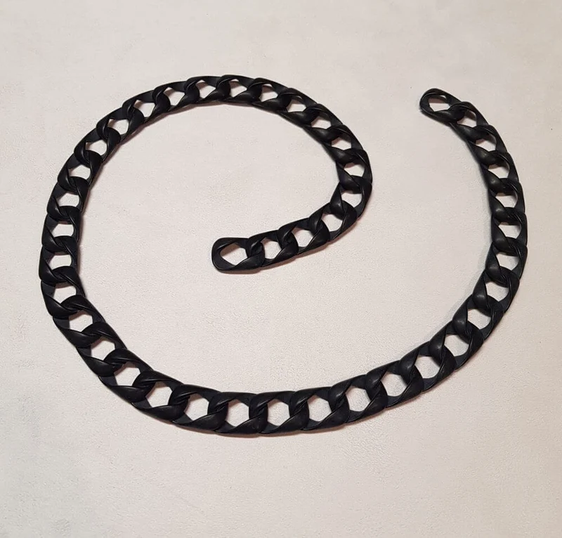 Catena in Resina Opaca, Tracolla Leggera per Borse Hand Made, 1 metro, 12 Colori