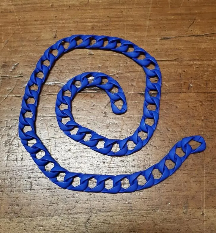 Catena in Resina Opaca, Tracolla Leggera per Borse Hand Made, 1 metro, 12 Colori