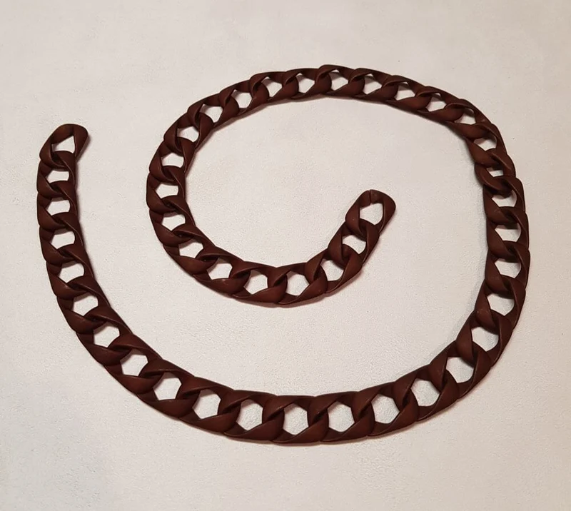 Catena in Resina Opaca, Tracolla Leggera per Borse Hand Made, 1 metro, 12 Colori