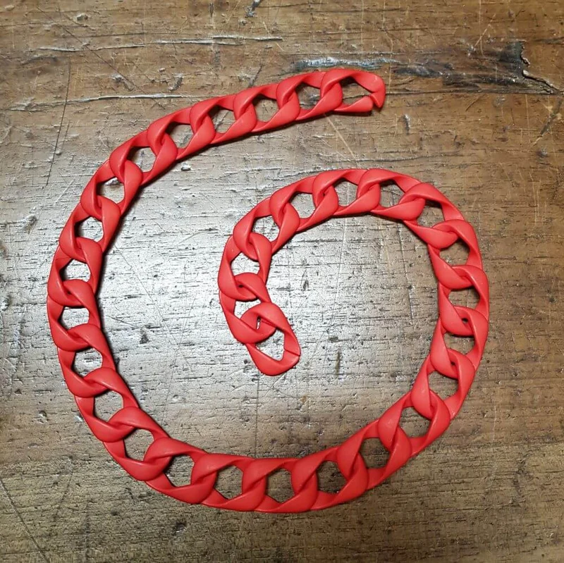 Catena in Resina Opaca, Tracolla Leggera per Borse Hand Made, 1 metro, 12 Colori
