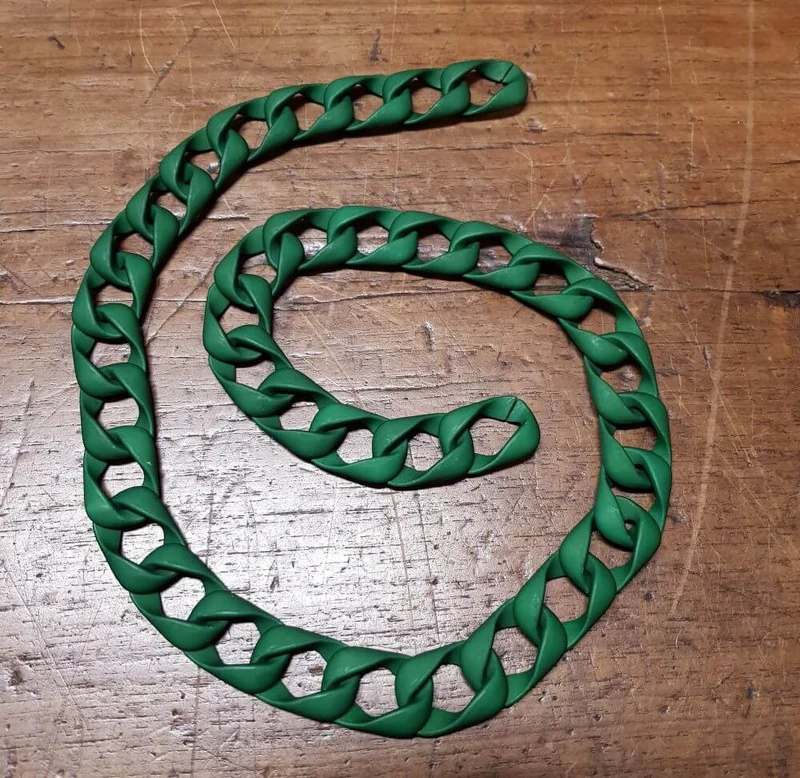 Catena in Resina Opaca, Tracolla Leggera per Borse Hand Made, 1 metro, 12 Colori