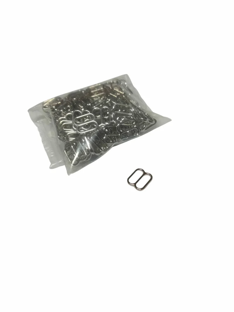 Ganci per Corsetteria Passanti Reggiseno in Metallo Chiusi per Regolare 6 Misure 3 Colori