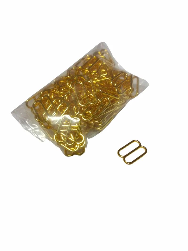 Ganci per Corsetteria Passanti Reggiseno in Metallo Chiusi per Regolare 6 Misure 3 Colori