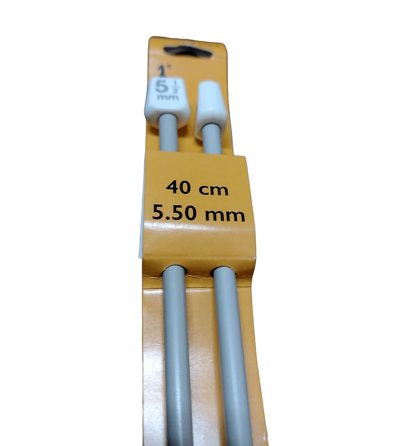 Coppia di Ferri da Maglia Pony, Lunghezza 40cm, 15 Misure