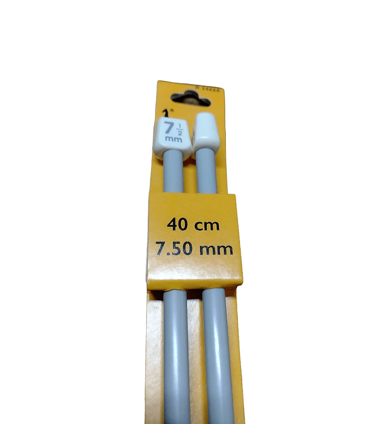 Coppia di Ferri da Maglia Pony, Lunghezza 40cm, 15 Misure
