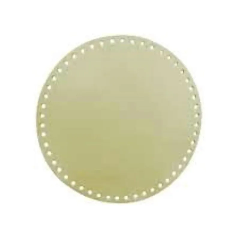 Fondo in Similpelle Rotondo da 22cm per Borse Hand Made, 4 Colori, Mas