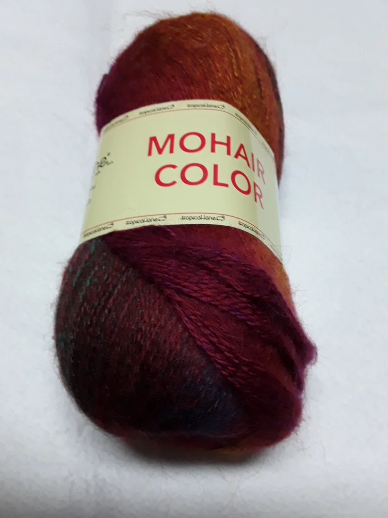 MOHAIR COLOR 7% Kid Mohair - 13% Lana Merinos - 80% Microfibra Filato in Gomitolo da 100 gr Lunghezza: 500 m.