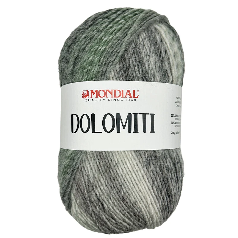 LANA DOLOMITI MONDIAL gomitoli da 200 gr per 400 metri 70% microfibra 30 % lana