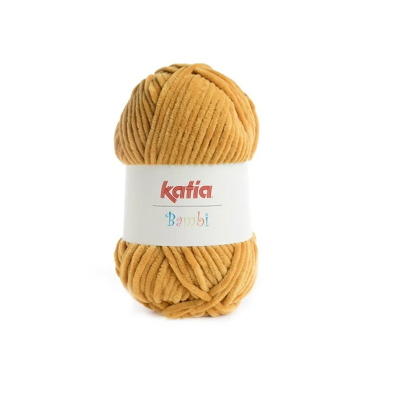 BAMBI MORBIDA CINIGLIA KATIA GOMITOLO DA 100 GR PER 120 METRI SI LAVORA CON FERRI UNCINETTO 6