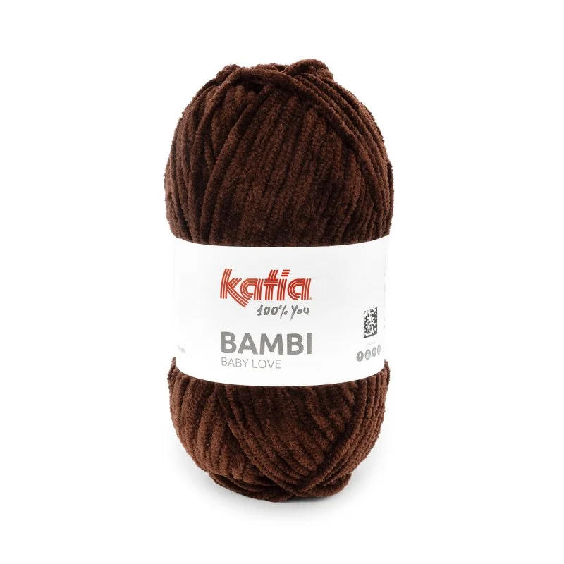 BAMBI MORBIDA CINIGLIA KATIA GOMITOLO DA 100 GR PER 120 METRI SI LAVORA CON FERRI UNCINETTO 6