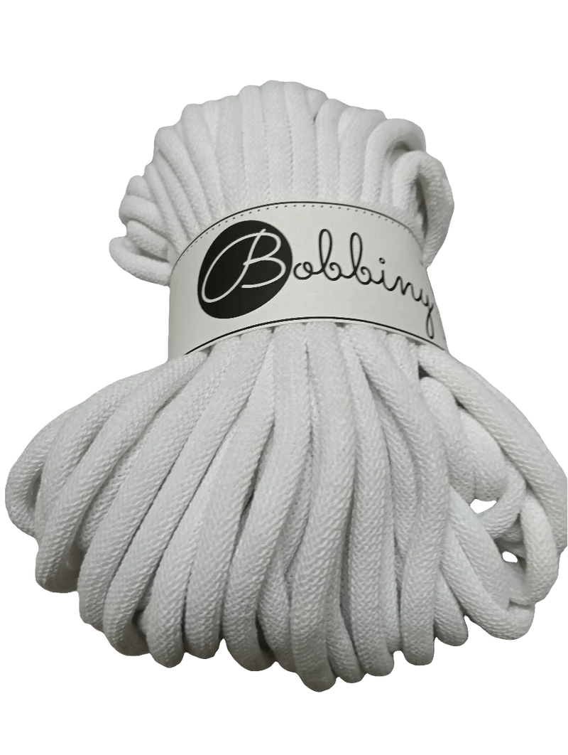 BOBBINY JUMBO FILATO IN CORDA DA 9 MM PER 30 METRI PER BORSE, CESTE, TAPPETI,FASCIATOI E CULLE PER BAMBINI