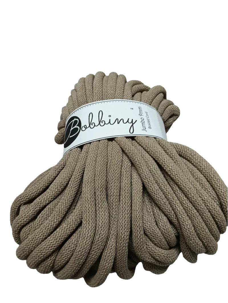 BOBBINY JUMBO FILATO IN CORDA DA 9 MM PER 30 METRI PER BORSE, CESTE, TAPPETI,FASCIATOI E CULLE PER BAMBINI