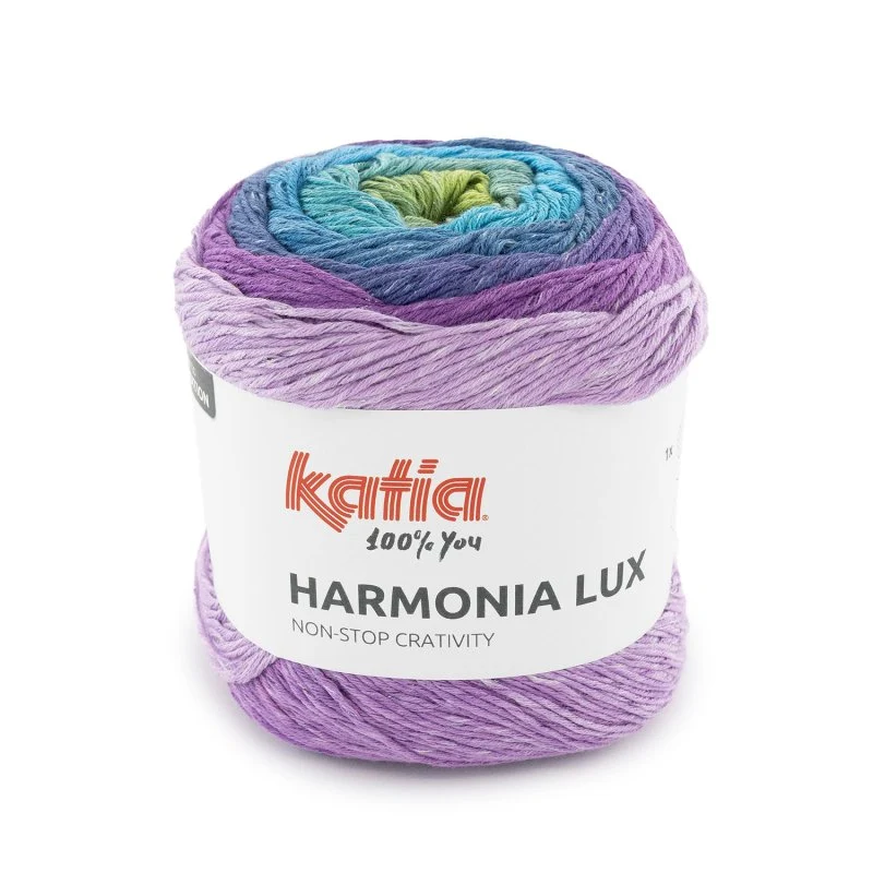 HARMONIA LUX KATIA GOMITOLO DA 150 GR PER 475 METRI FERRI/UNCINETTO 3,5/3