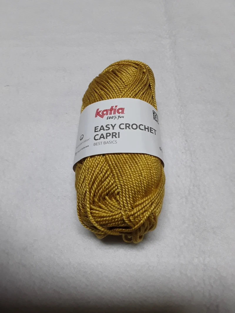EASY CROCHET CAPRI KATIA 50 GR METRI 85 SI LAVORA CON UNCINETTO 4,5/5 E FERRI 4 /4,5
