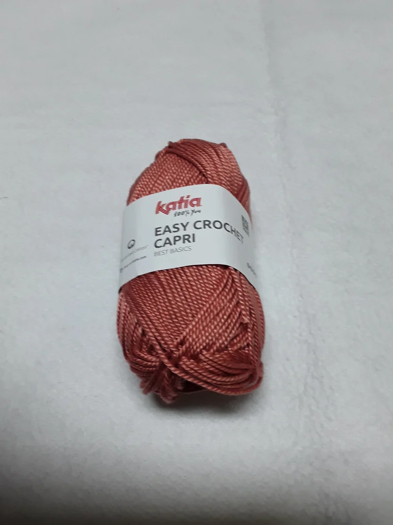 EASY CROCHET CAPRI KATIA 50 GR METRI 85 SI LAVORA CON UNCINETTO 4,5/5 E FERRI 4 /4,5