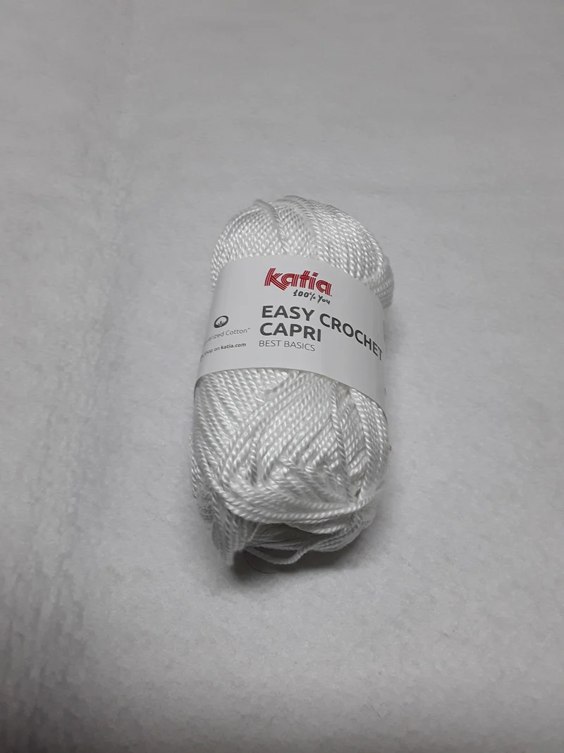 EASY CROCHET CAPRI KATIA 50 GR METRI 85 SI LAVORA CON UNCINETTO 4,5/5 E FERRI 4 /4,5