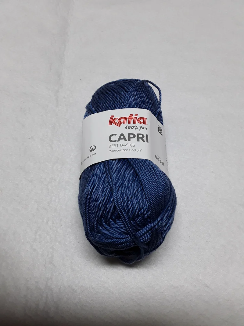 COTONE CAPRI KATIA 100% COTONE MERCERIZZATO DA 50 GR PER 125 METRI