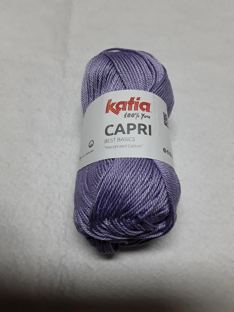 COTONE CAPRI KATIA 100% COTONE MERCERIZZATO DA 50 GR PER 125 METRI