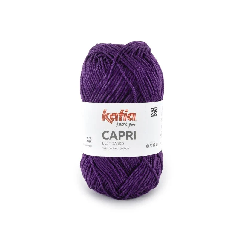 COTONE CAPRI KATIA 100% COTONE MERCERIZZATO DA 50 GR PER 125 METRI