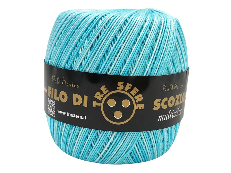 Filo di scozia n 5 multicolore | confezione 480 gr | per uncinetto