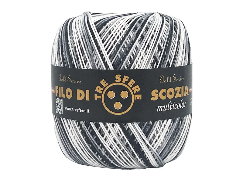 Filo di scozia n 5 multicolore | confezione 480 gr | per uncinetto
