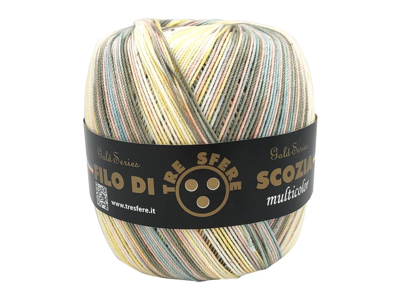 Filo di scozia n 5 multicolore | confezione 480 gr | per uncinetto