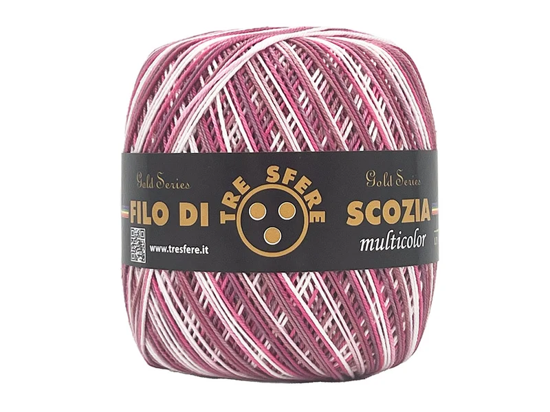 Filo di scozia n 5 multicolore | confezione 480 gr | per uncinetto