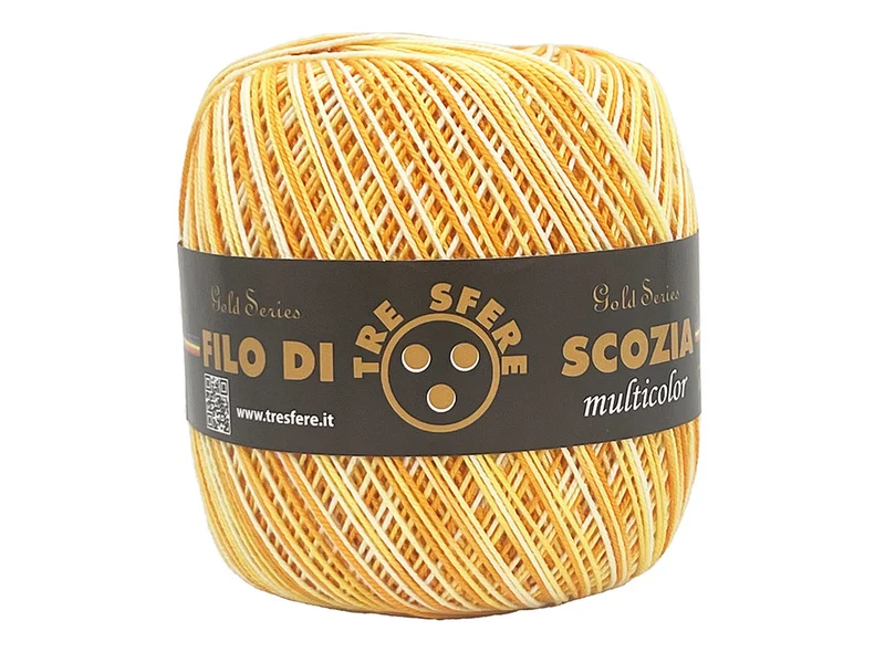 Filo di scozia n 5 multicolore | confezione 480 gr | per uncinetto