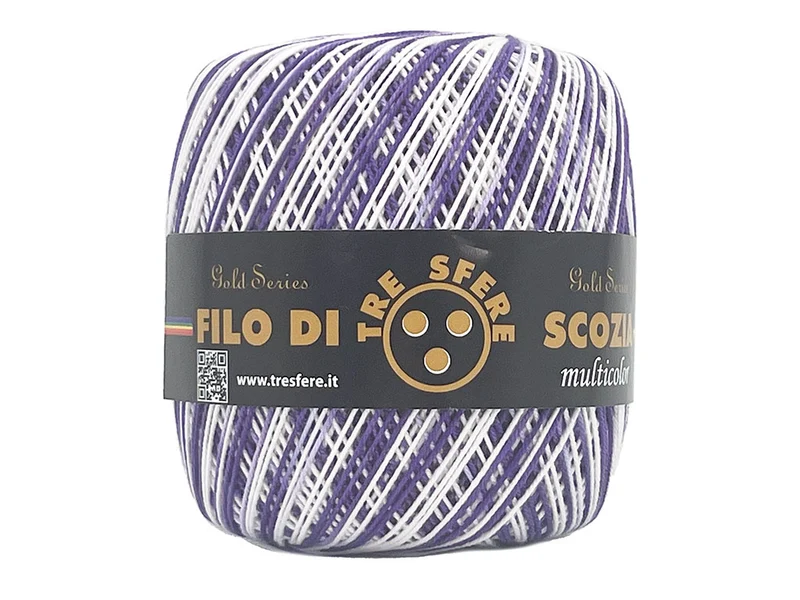 Filo di scozia n 5 multicolore | confezione 480 gr | per uncinetto