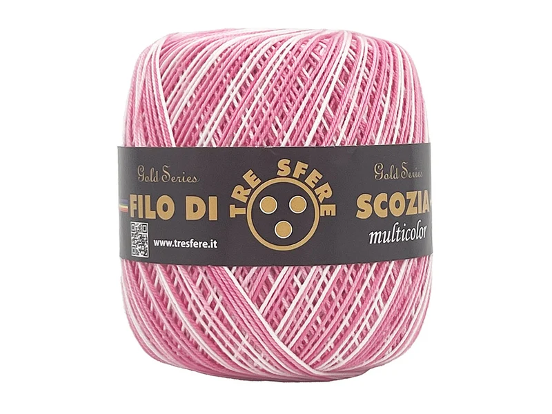 Filo di scozia n 5 multicolore | confezione 480 gr | per uncinetto