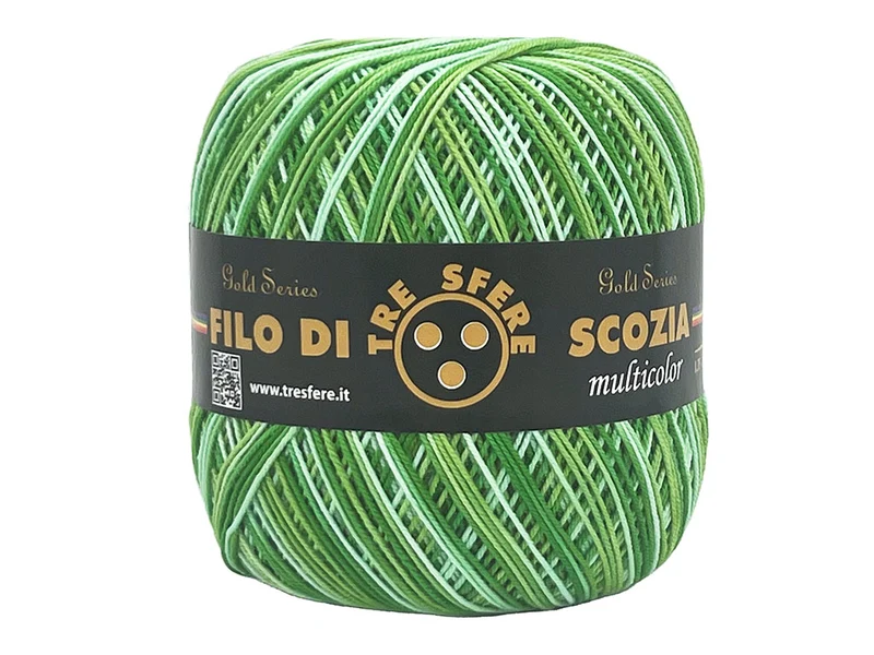 Filo di scozia n 5 multicolore | confezione 480 gr | per uncinetto