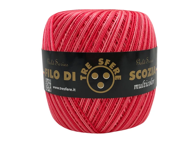 Filo di scozia n 5 multicolore | confezione 480 gr | per uncinetto