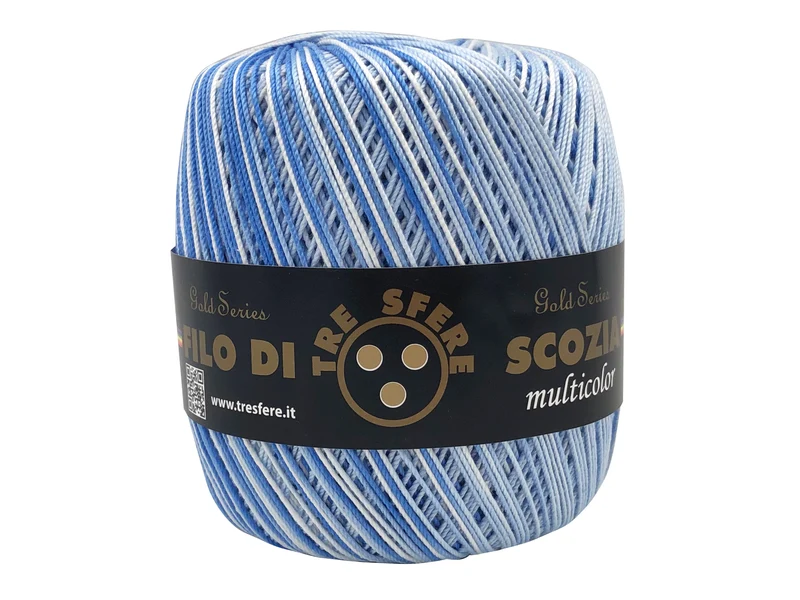 Filo di scozia n 5 multicolore | confezione 480 gr | per uncinetto