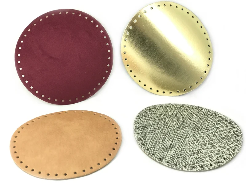 Fondi per borsa rotondi in similpelle | Ø 18 cm | cf 1 pz