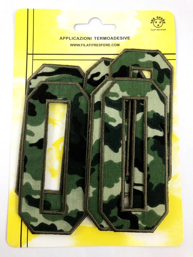 Applicazioni termoadesive lettera militare h10