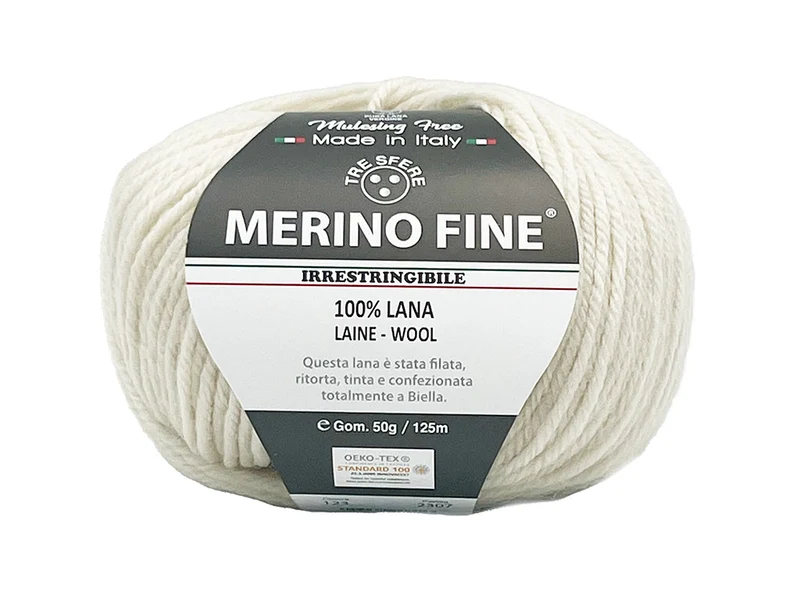 Lana merino fine cf 500 gr | 100% lana | maglia e uncinetto