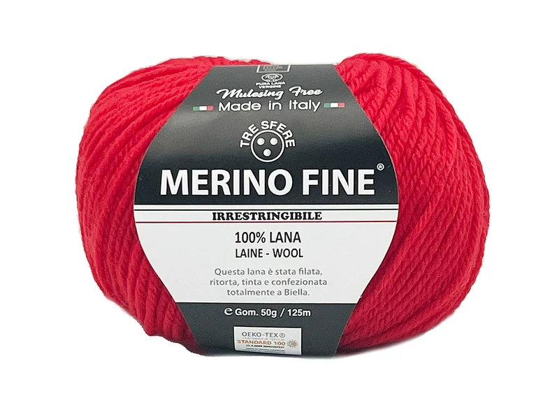 Lana merino fine cf 500 gr | 100% lana | maglia e uncinetto