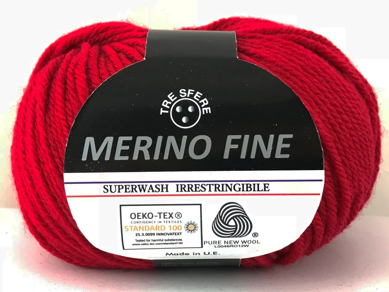 Lana merino fine cf 500 gr | 100% lana | maglia e uncinetto