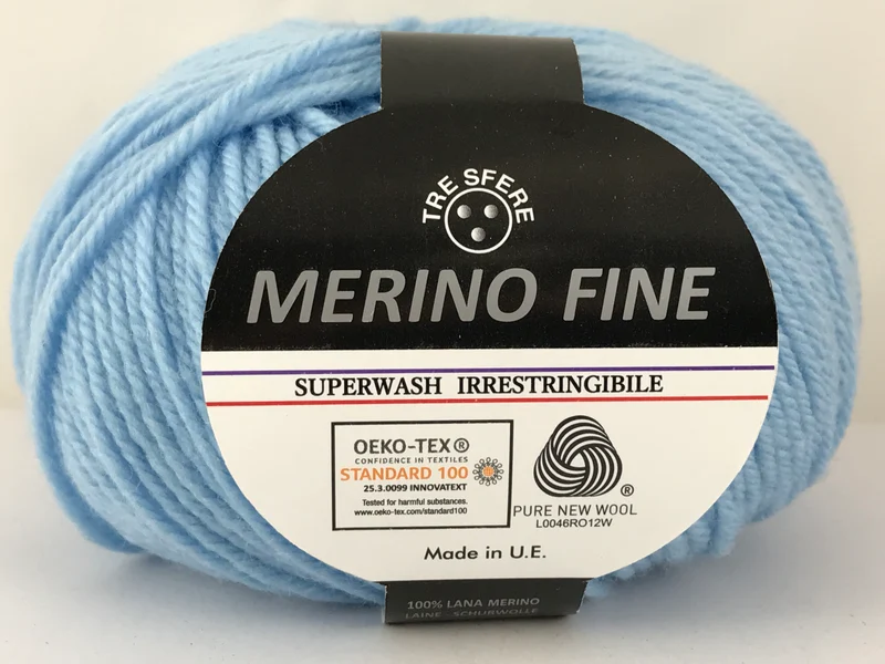 Lana merino fine cf 500 gr | 100% lana | maglia e uncinetto
