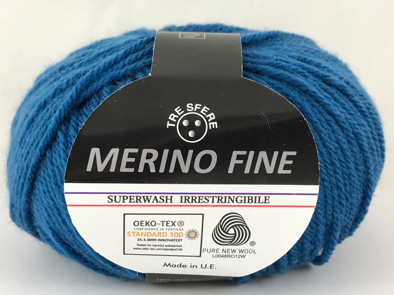 Lana merino fine cf 500 gr | 100% lana | maglia e uncinetto