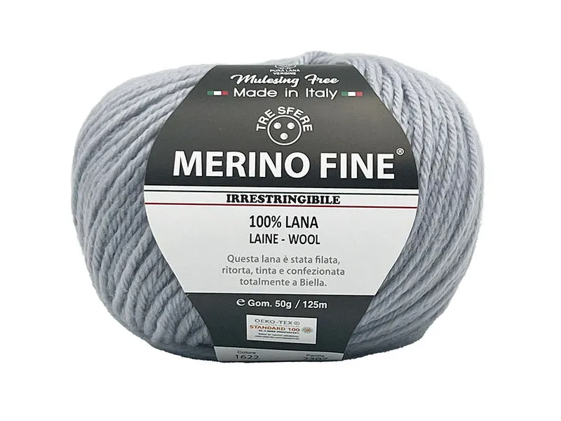 Lana merino fine cf 500 gr | 100% lana | maglia e uncinetto