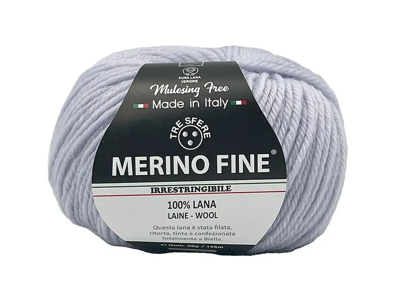 Lana merino fine cf 500 gr | 100% lana | maglia e uncinetto