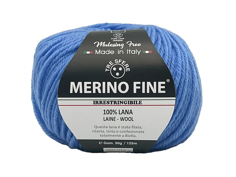 Lana merino fine cf 500 gr | 100% lana | maglia e uncinetto